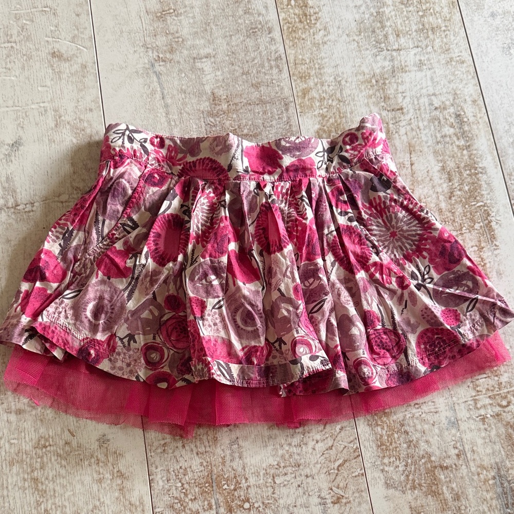 Imoga Pink Floral Kids Skirt